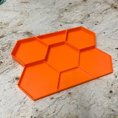Less Thin Hexagon Parts Tray
