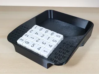 Easy scoop and count dice tray