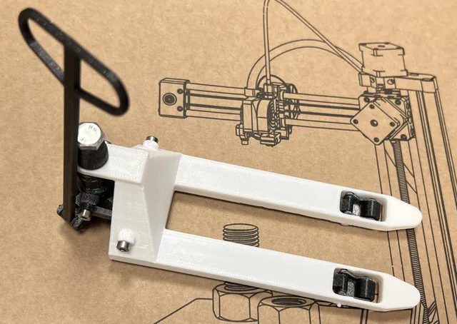 Make Of 1 10th Scale Lifting Pallet Jack By Koselja 