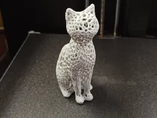 Voronoi Cat Statue
