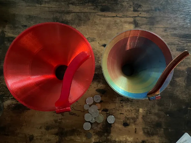 Make of Coin Vortex Mason Jar Lid by resyekt | Download free STL model ...