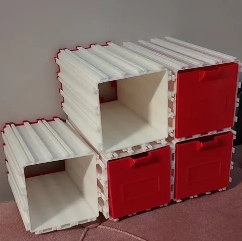 Interlocking Vase Mode Drawers (Outdated) by Subtle3D | Download free ...