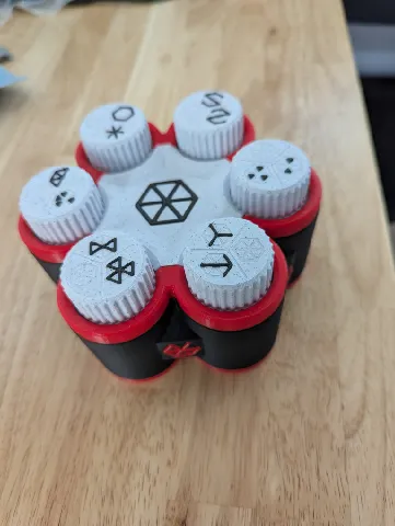 Hexglyph Print-in-place Puzzle Box by 3D Printy | Download free STL ...