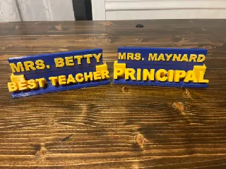 BEST TEACHER AND PRINICPAL CUSTOM GIFT