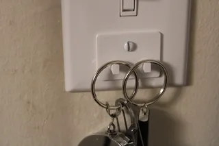 Switch Cover Key Hook and Note/Letter Holder