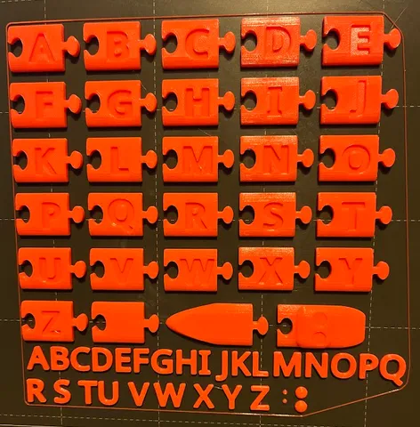 Letter snake by Quim Garrigós | Download free STL model | Printables.com