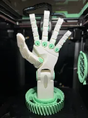 Poseable Robot Hand (Left Hand) (PLA)