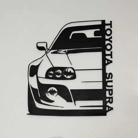 TOYOTA SUPRA MK4 wall decoration by gabry8 | Download free STL model ...