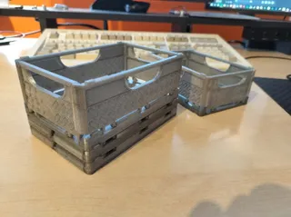 Foldable and stackable Crate - Semi Closed and Fully Closed