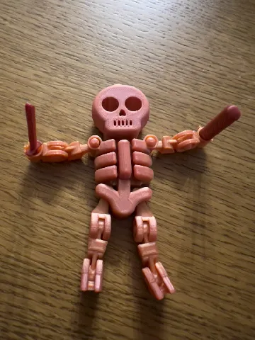 Articulated Skeleton Toy by t3dworld | Download free STL model ...