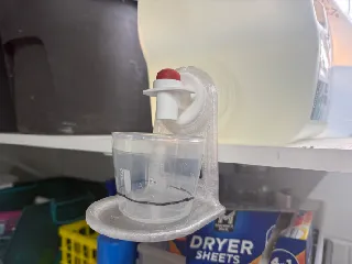 Detergent cup hanger v2
