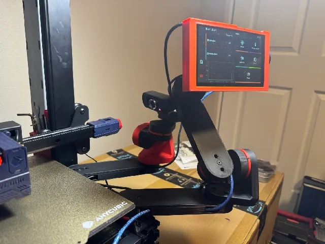 Make of Raspberry Pi 4 Modular Clicker Articulated Arm Stand by Elbrar ...