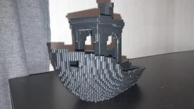 Blocky Benchy by Utku | Download free STL model | Printables.com