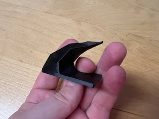 Simple low-poly wall hook