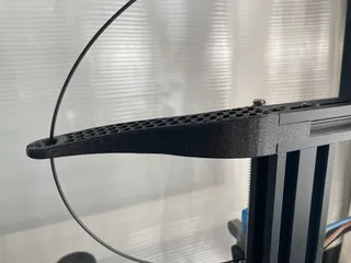 Filament guide for Ender 3 v2 (Hexagonal pattern)