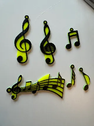 Music Notes Keychains by Tony Ling | Download free STL model ...