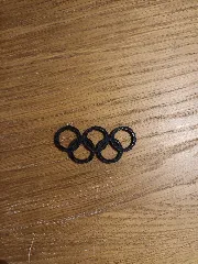 Olympic Rings Keychain