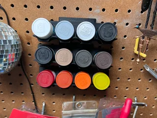 Pegboard Mr. Hobby/Tamiya Paint Holder