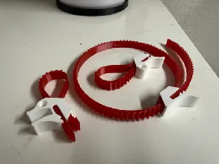 Strong TPU ratchet strap / zip tie