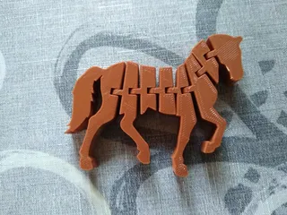 Flexi Unicorn articulated toy horse