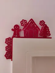 Christmas Door Trim Corner 16 - Gingerman (Christmas ornament)