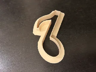 eighth note, music note, cookie cutter