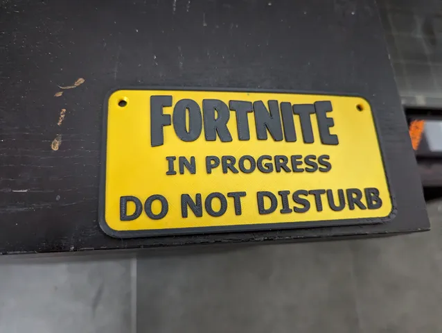 Fortnite Sign by RealBadDad | Download free STL model | Printables.com