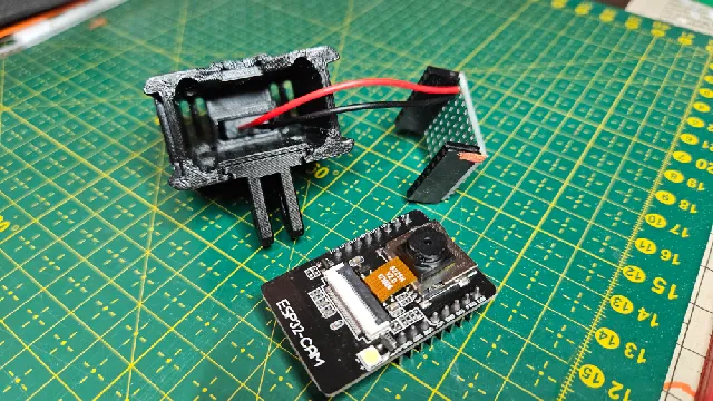 Make of ESP32 camera case by mikrom | Download free STL model ...