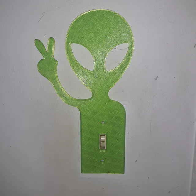 Make of Alien light switch cover by B&B TECH | Download free STL model ...