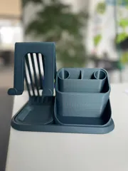 Modular Desk Organizer System|MagSafe Phone Stand