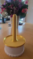 Yarn spinner/holder with weight