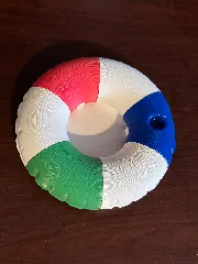 Pool Float Coaster - Inflatable donut ring koozie for bottles & cans