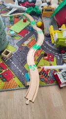 Wooden train (Brio, IKEA...) to Duplo adapters (minimal material design)
