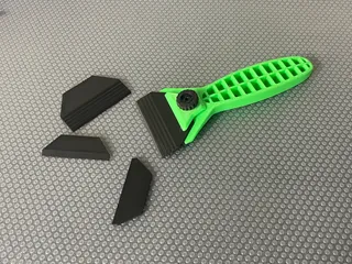 Modular Scraper for 3D Printer Bed Cleaning – compatible with Stanley Blades & printable blades