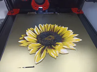 Sunflower using Hueforge by lostintech, Download free STL model