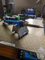 Folding soldering iron stand