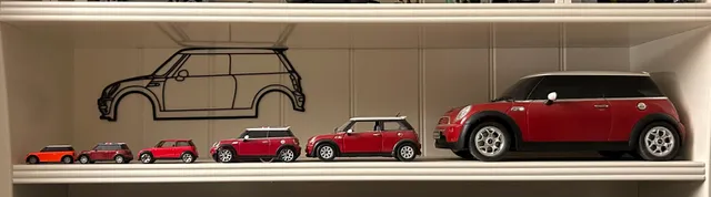 Make of Mini Cooper R50 / R53 One - wall mount art 2d by DigitalArk ...