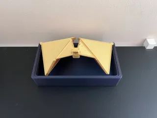 Luxurious Storage Box with Origami Folding Lid(s) - updated by Wim V, Download free STL model