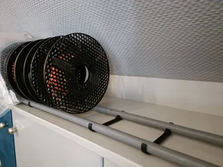 simple spool rack [ F360 customizable ]