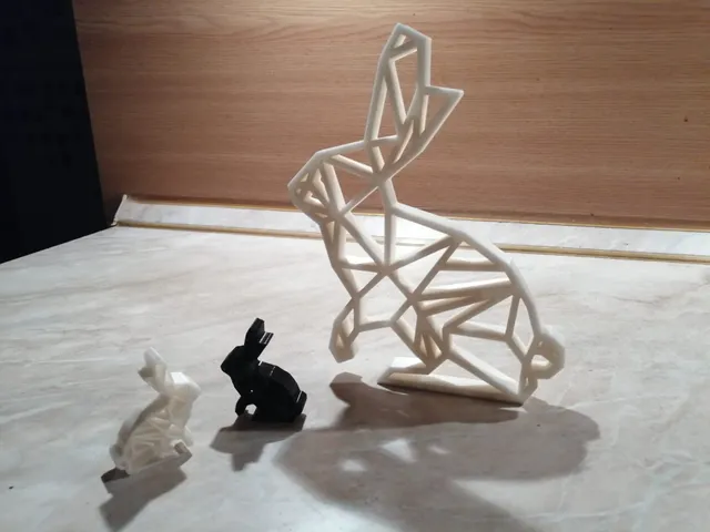 ORIGAMI RABBIT by Design & Deco 3D | Download free STL model ...