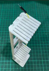 Gridfinity modular vertical jumper cable holder