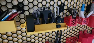 Honeycomb Screwdriver Holder / Shelf Remix for HSW - Multiple Version