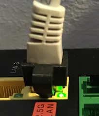 Ethernet RJ45 repair with snap lock