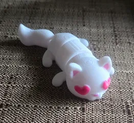 Articulated Valentine Cat