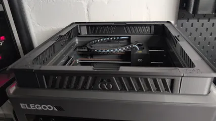 Vented Riser with integrated LED Slot for Elegoo Centauri Carbon by ...
