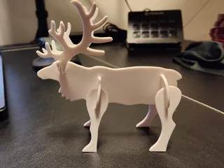 Reindeer Christmas Card Snap-Together Reindeer