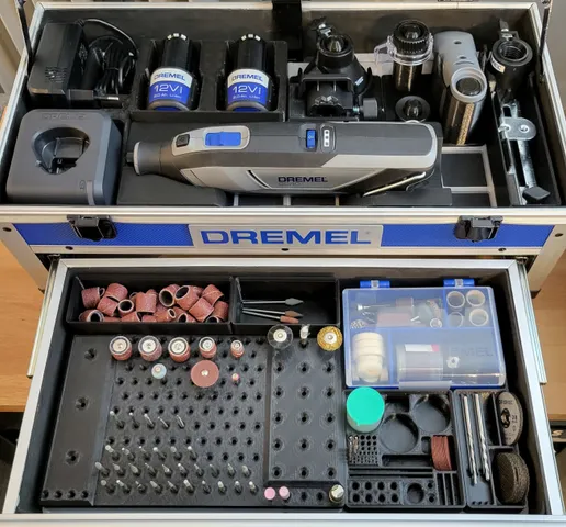 Dremel 8240 Gridfinity Holder by 3DInk, Download free STL model