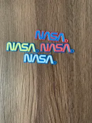 NASA worm keyring keychain