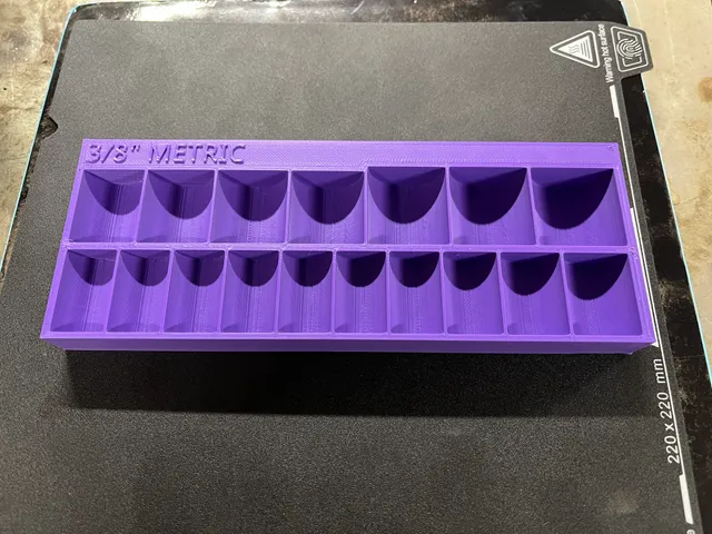 SAE and Metric Socket Organizer Trays by radiojack | Download free STL ...