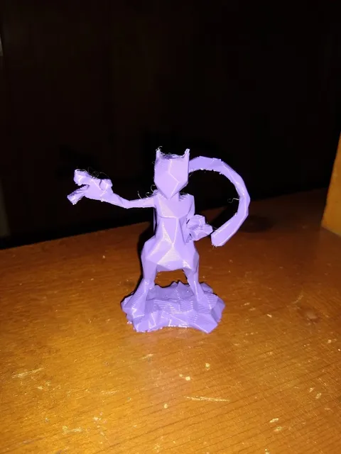 Make of Low Poly Mewtwo Pokémon by Oldegregg | Download free STL model ...
